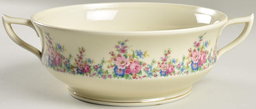 2661  Round Vegetable No Lid by Royal Ivory (Czech, Germany)-1