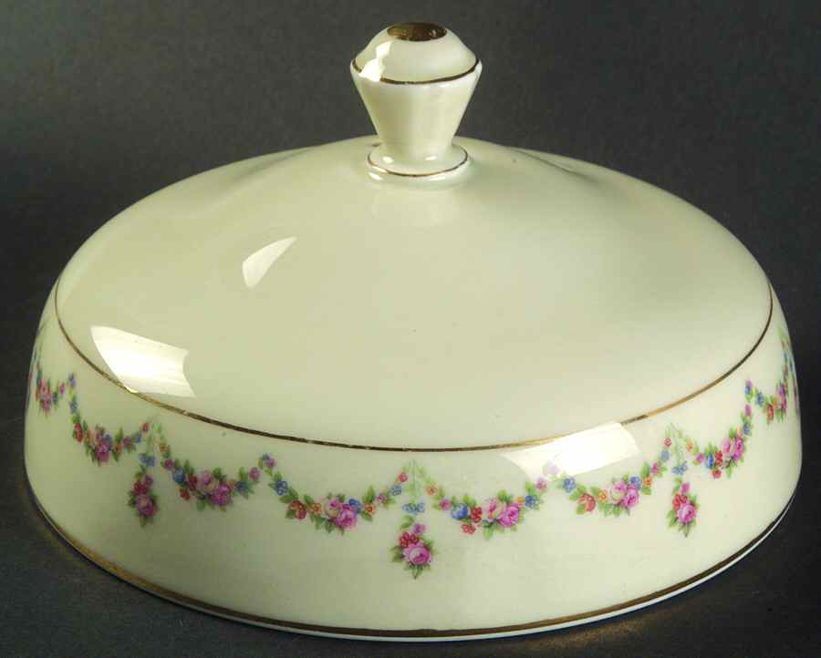 2727 Lid for Round Butter by Royal Ivory (Czech, Germany)-1
