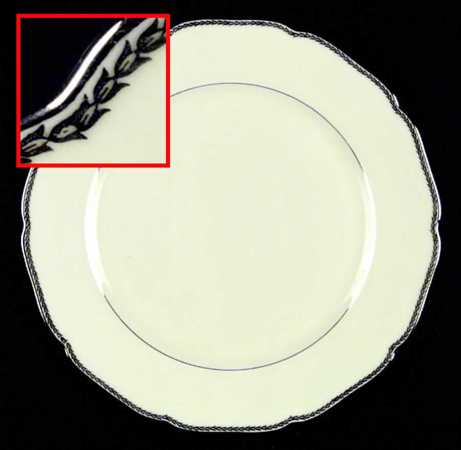 570 Dinner Plate by Royal Ivory (Czech, Germany)-1