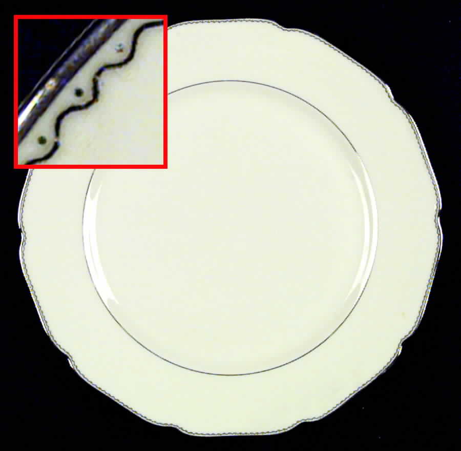 578 Dinner Plate by Royal Ivory (Czech, Germany)-1