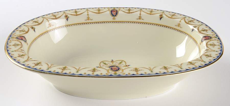 Adelphi 9" Oval Vegetable Bowl by Royal Ivory (Czech, Germany)-1