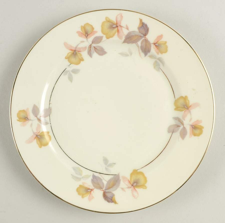 Autumn Salad Plate by Royal Ivory (Czech, Germany)-1