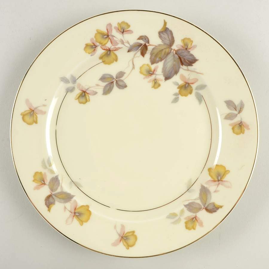 Autumn Luncheon Plate by Royal Ivory (Czech, Germany)-1