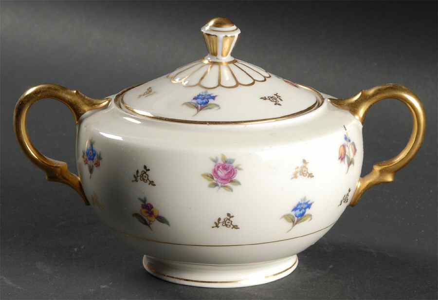 Biltmore Sugar Bowl & Lid by Royal Ivory (Czech, Germany)-1