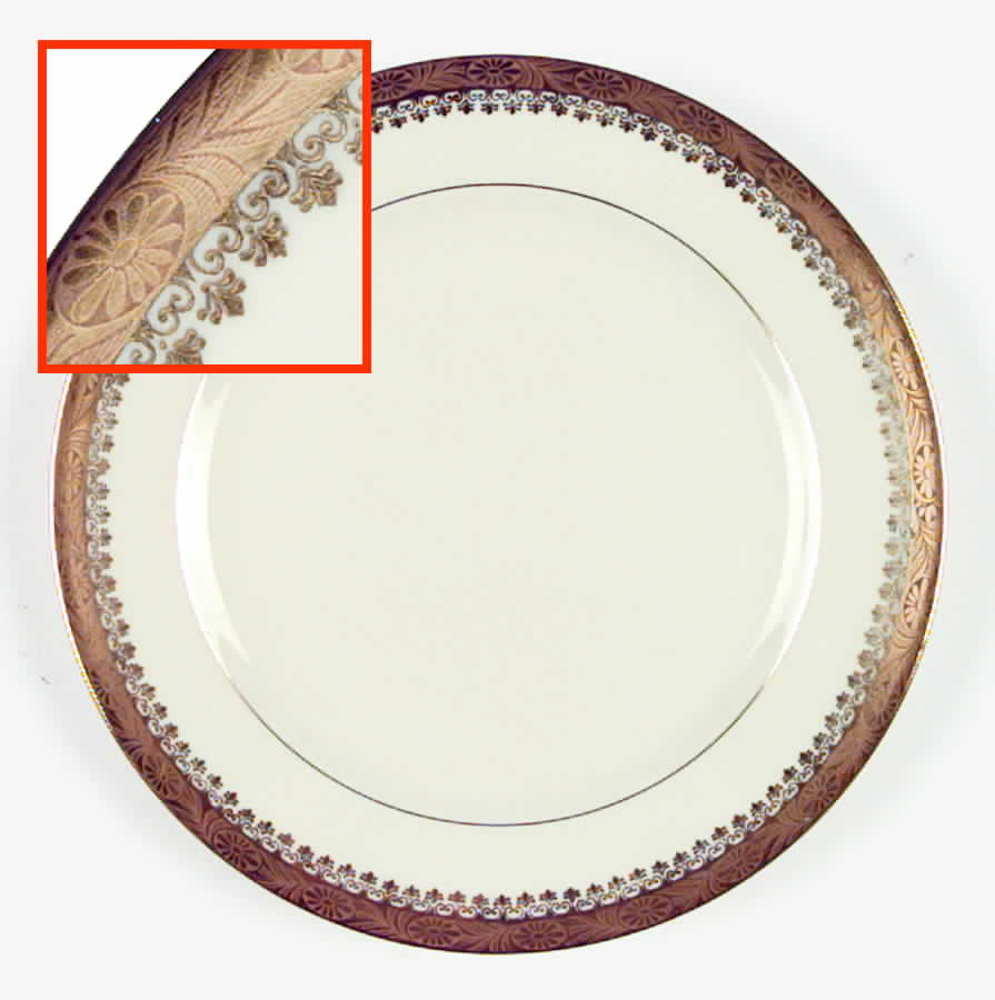 Buckingham Salad Plate by Royal Ivory (Czech, Germany)-1