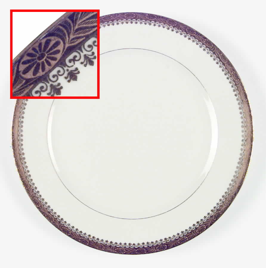 Buckingham Dinner Plate by Royal Ivory (Czech, Germany)-1