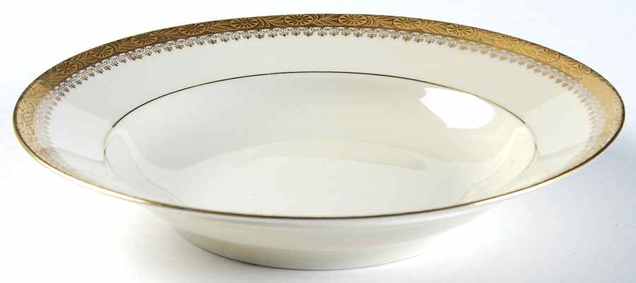 Buckingham Rim Soup Bowl by Royal Ivory (Czech, Germany)-1
