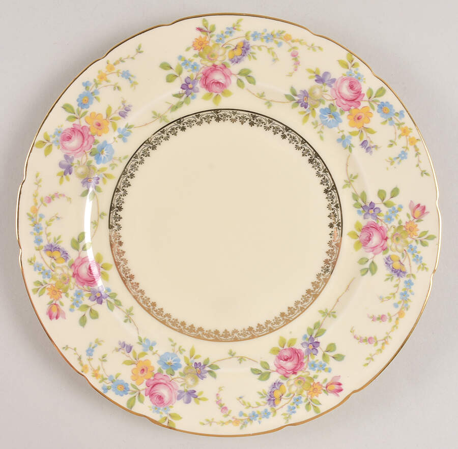 Claridge Luncheon Plate by Royal Ivory (Czech, Germany)-1