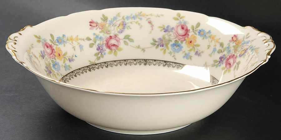 Claridge 9" Round Vegetable Bowl by Royal Ivory (Czech, Germany)-1