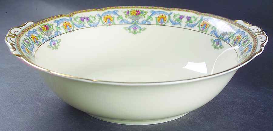 The Copley 9" Round Vegetable Bowl by Royal Ivory (Czech, Germany)-1
