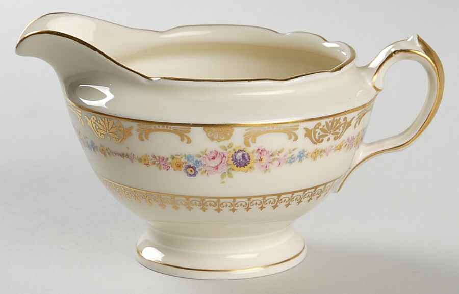 The Festival (Flowers) Creamer by Royal Ivory (Czech, Germany)-1