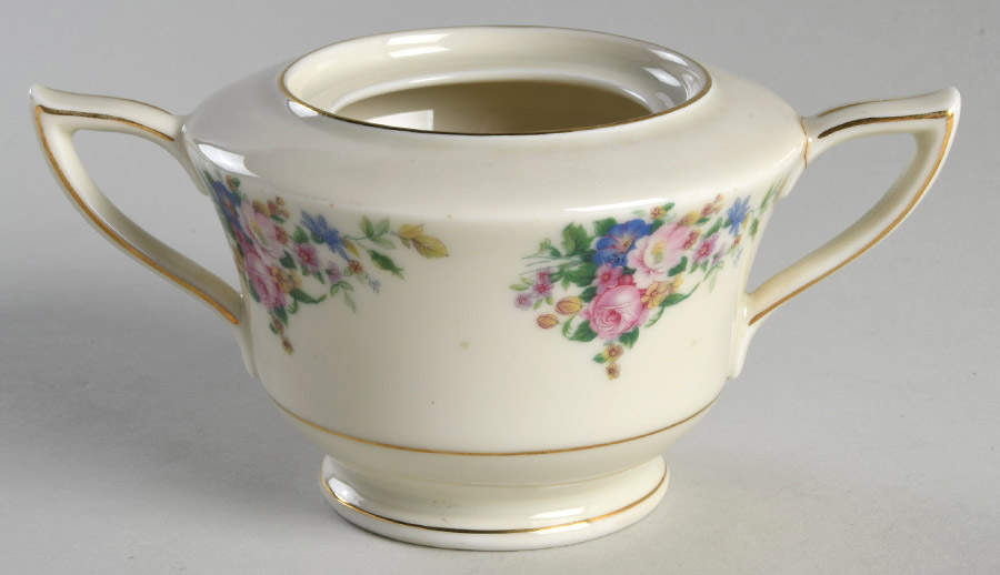 Madeline Sugar Bowl No Lid by Royal Ivory (Czech, Germany)-1