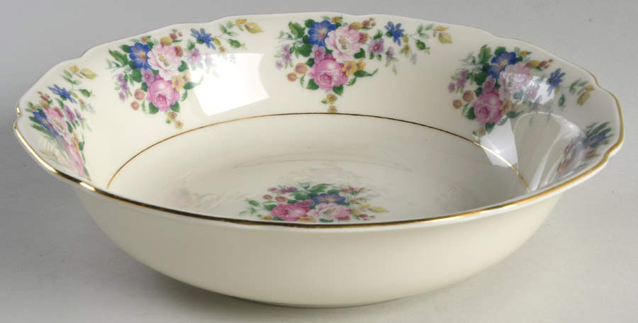 Madeline 9" Round Vegetable Bowl by Royal Ivory (Czech, Germany)-1