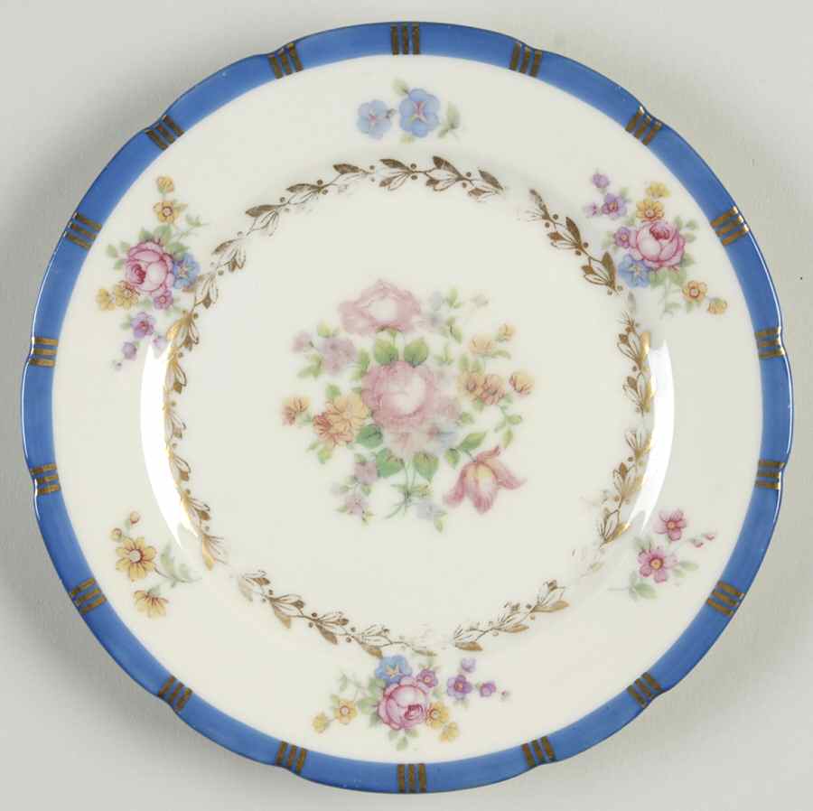 Margaret Rose Bread & Butter Plate by Royal Ivory (Czech, Germany)-1