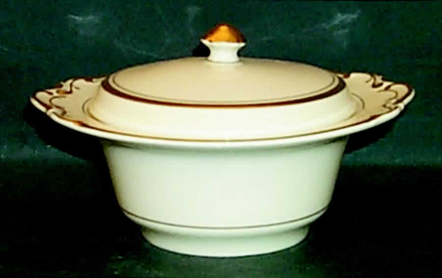 Marlborough Sugar Bowl & Lid by Royal Ivory (Czech, Germany)-1