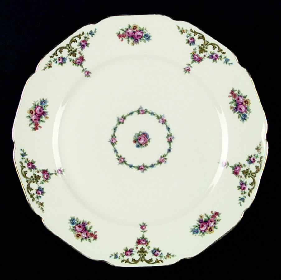The Myrtle Dinner Plate by Royal Ivory (Czech, Germany)-1