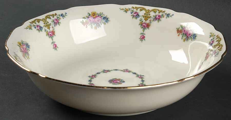 The Myrtle 9" Round Vegetable Bowl by Royal Ivory (Czech, Germany)-1