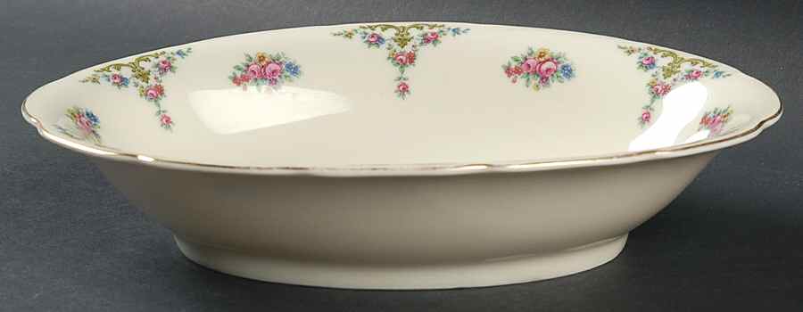 The Myrtle 10" Oval Vegetable Bowl by Royal Ivory (Czech, Germany)-1