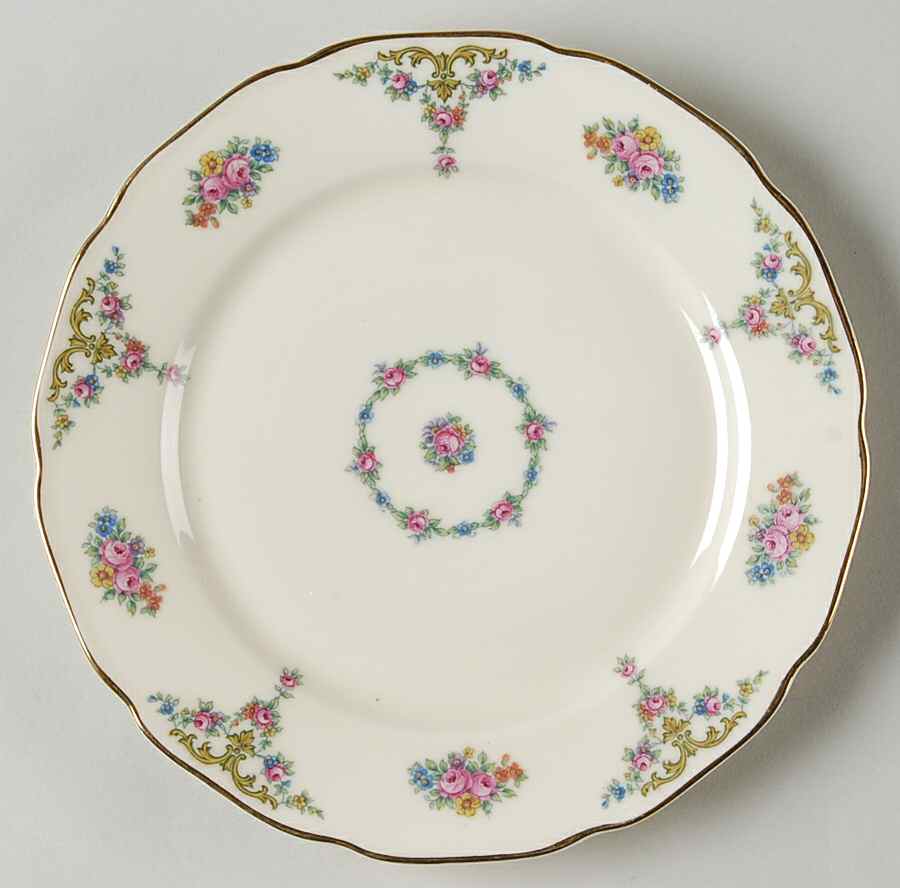 The Myrtle Bread & Butter Plate by Royal Ivory (Czech, Germany)-1