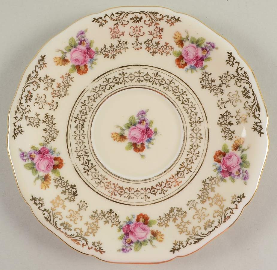 Noblesse Saucer by Royal Ivory (Czech, Germany)-1