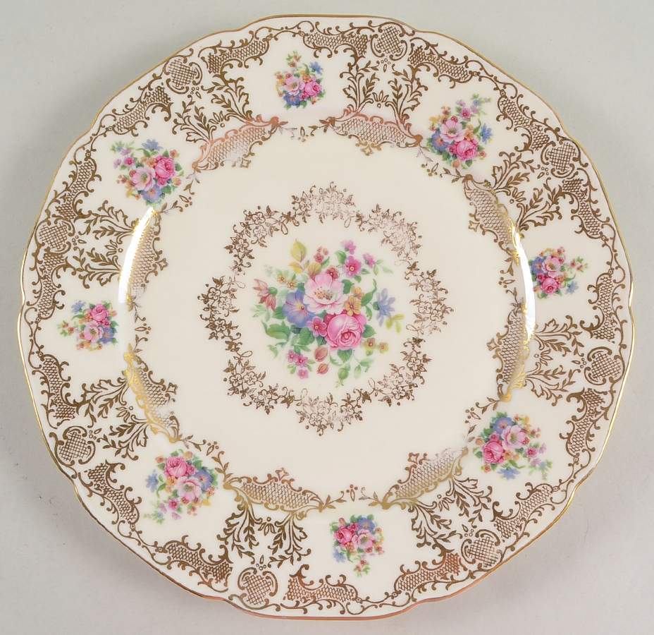 Noblesse Luncheon Plate by Royal Ivory (Czech, Germany)-1