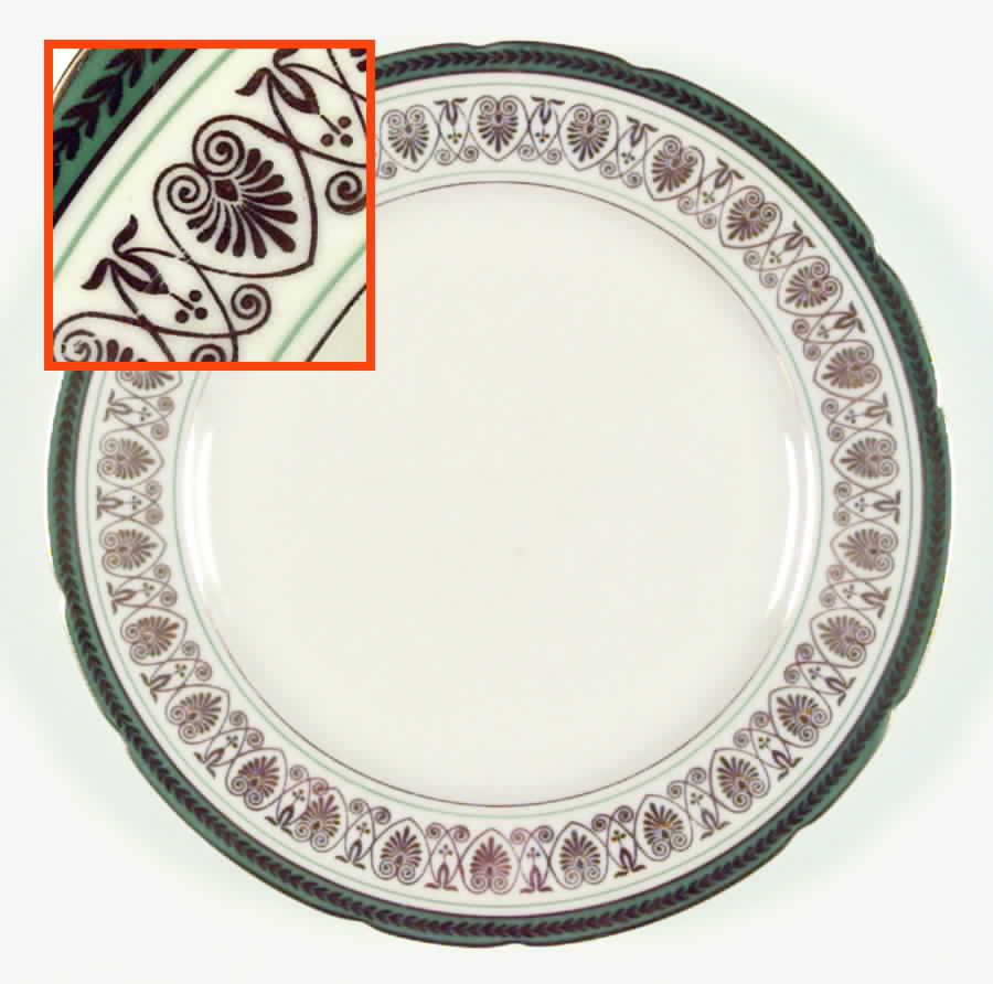 Oxford Luncheon Plate by Royal Ivory (Czech, Germany)-1
