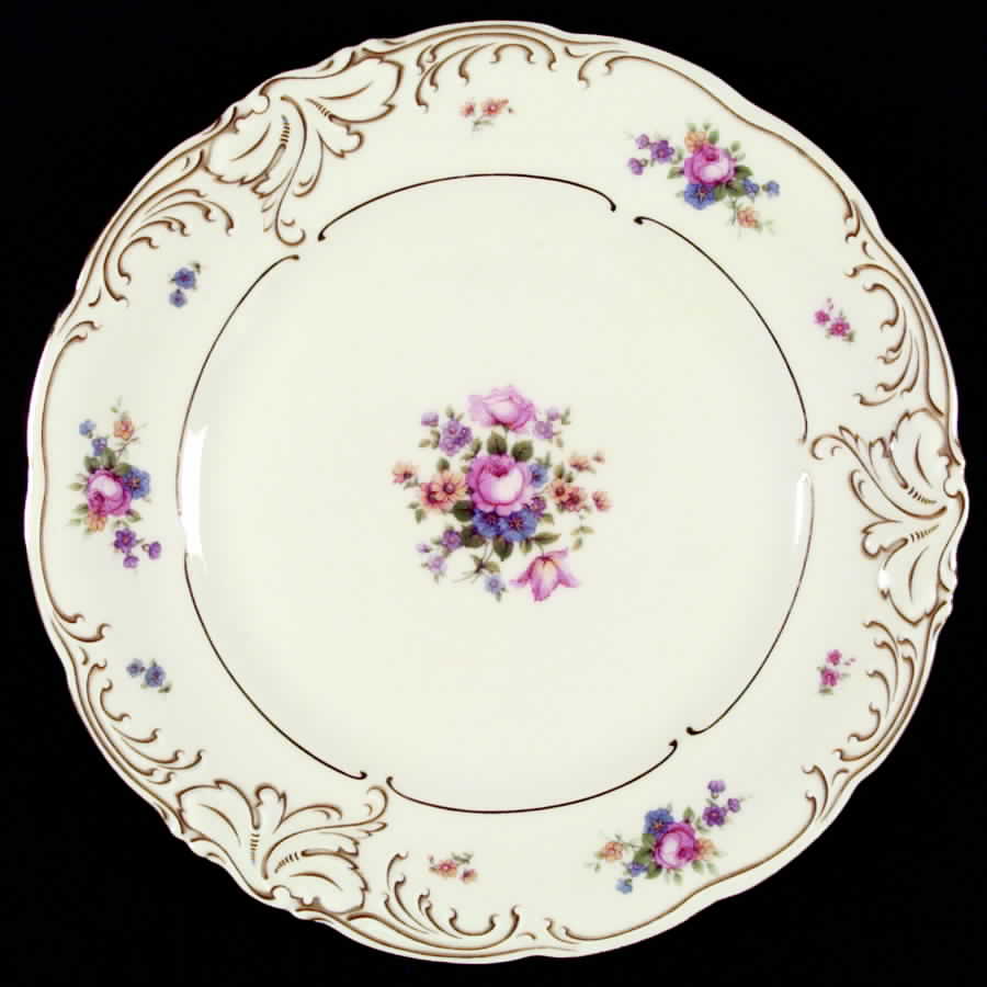 Renaissance Dinner Plate by Royal Ivory (Czech, Germany)-1
