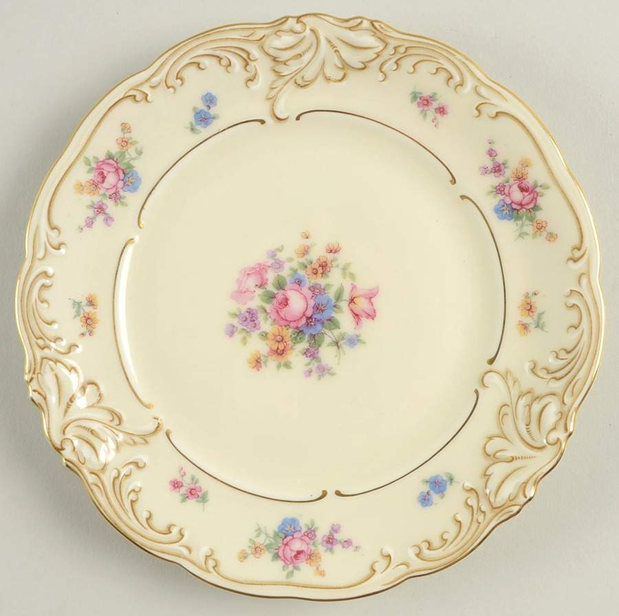 Renaissance Salad Plate by Royal Ivory (Czech, Germany)-1