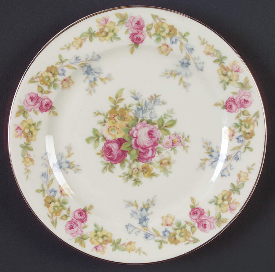 Riviera Salad Plate by Royal Ivory (Czech, Germany)-1