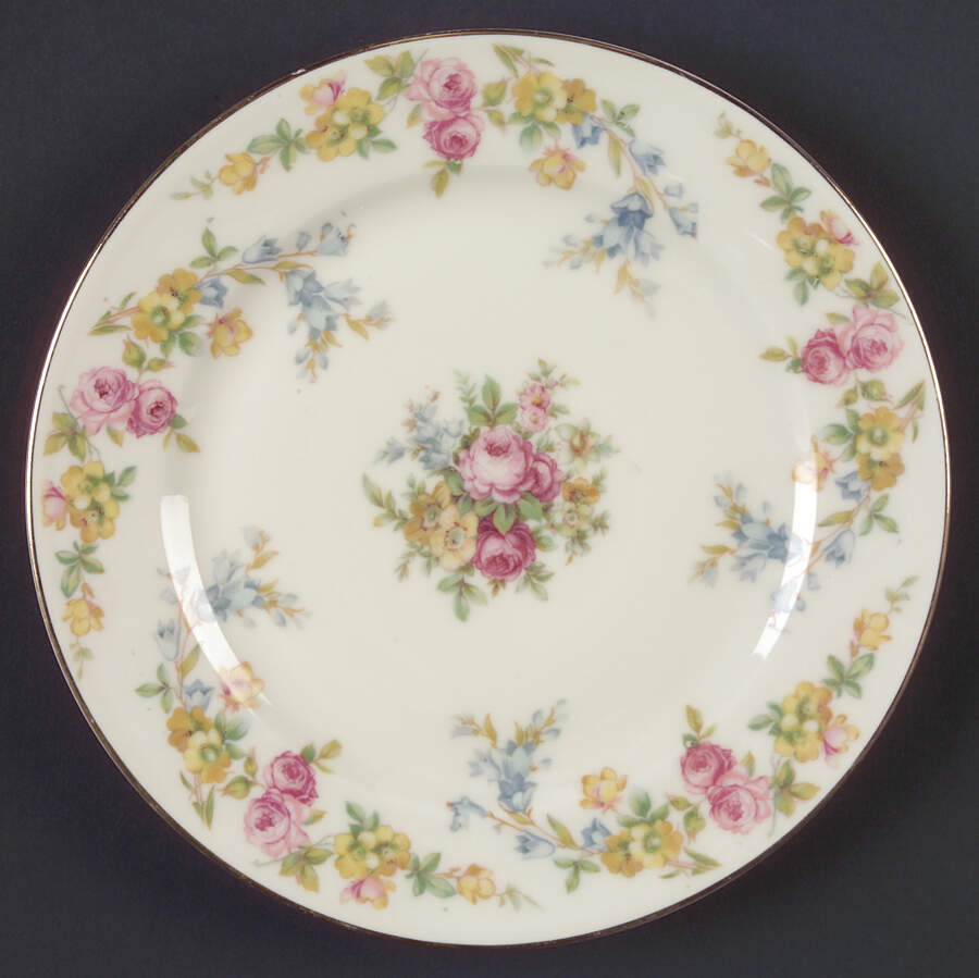 Riviera Salad Plate by Royal Ivory (Czech, Germany)-1