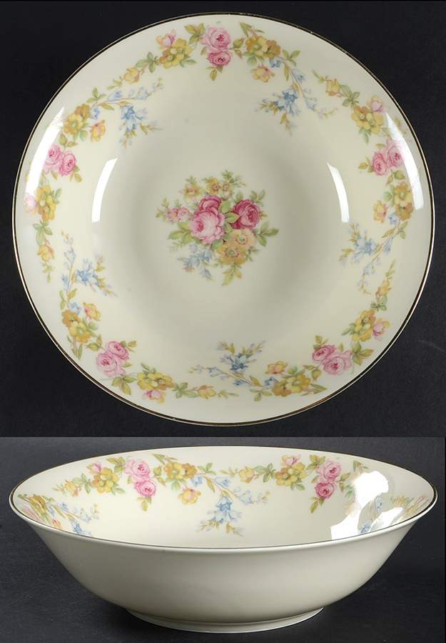 Riviera 9" Round Vegetable Bowl by Royal Ivory (Czech, Germany)-1