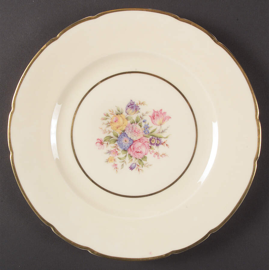 Riviera (James) Dinner Plate by Royal Ivory (Czech, Germany)-1