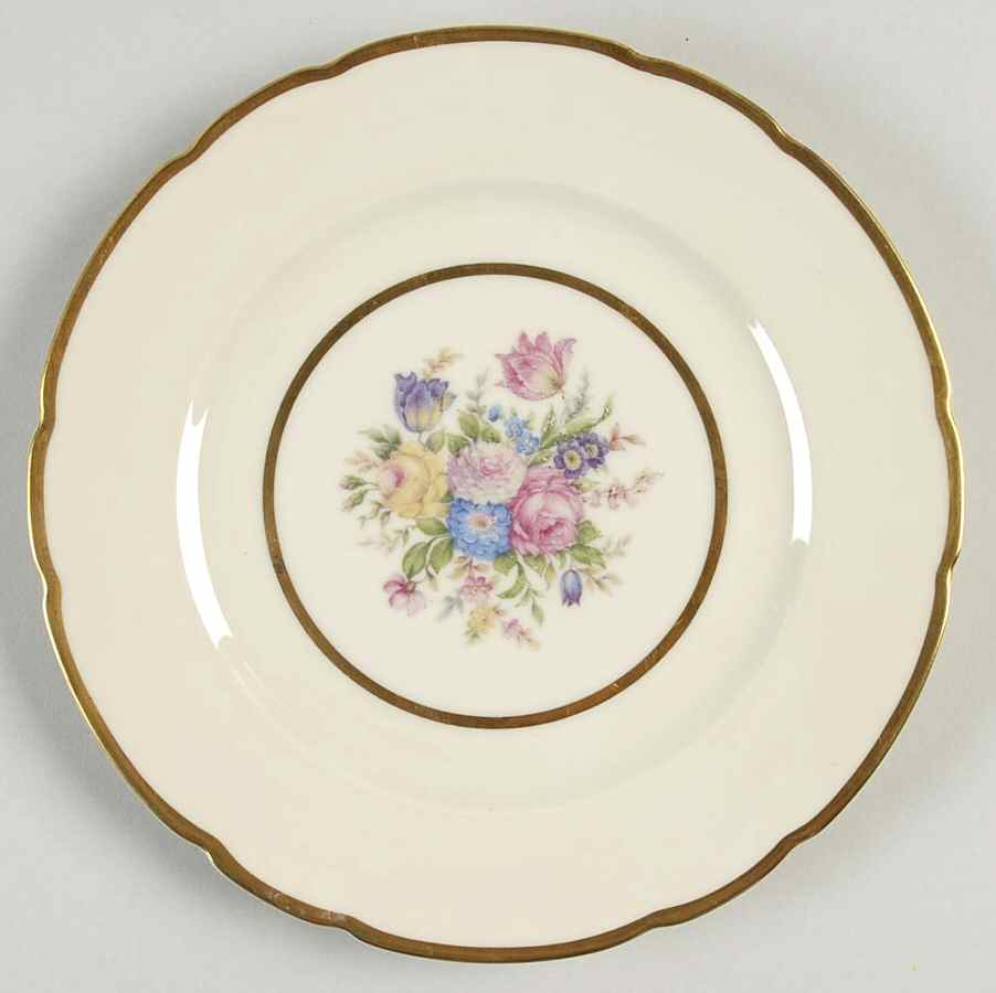 Riviera (James) Salad Plate by Royal Ivory (Czech, Germany)-1