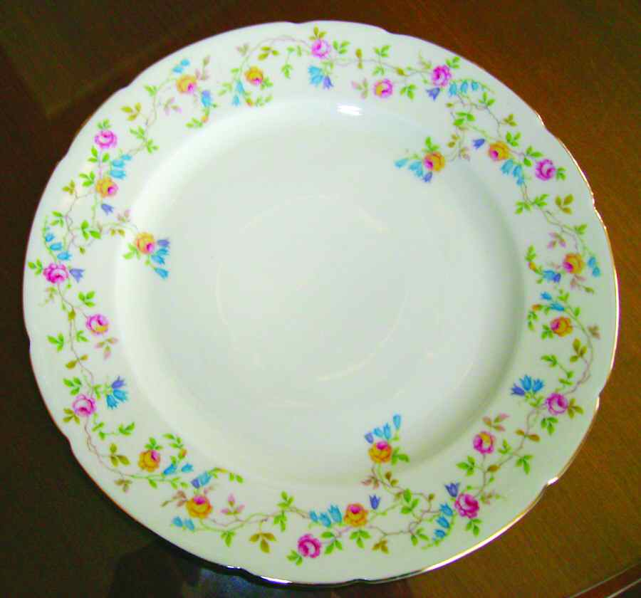 ROI10 Dinner Plate by Royal Ivory (Czech, Germany)-1
