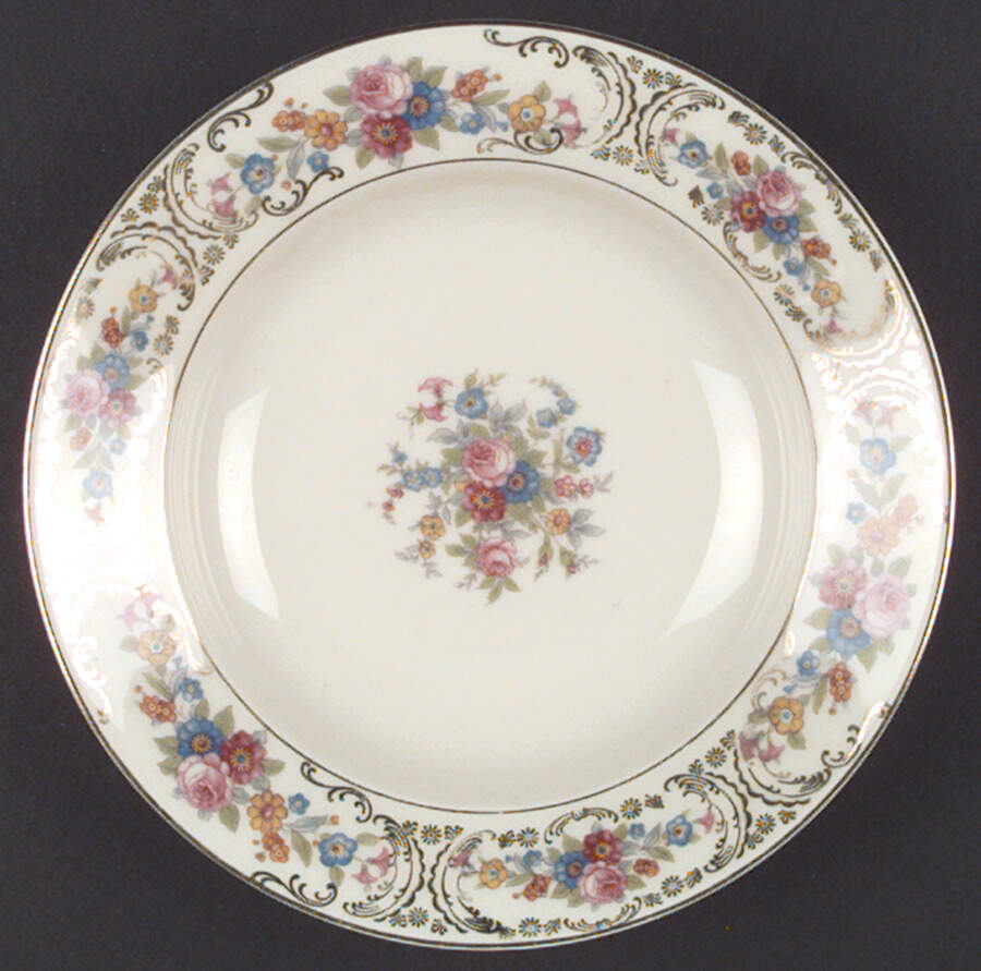 ROI15 Rim Soup Bowl by Royal Ivory (Czech, Germany)-1