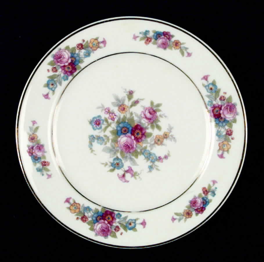 ROI4 Bread & Butter Plate by Royal Ivory (Czech, Germany)-1