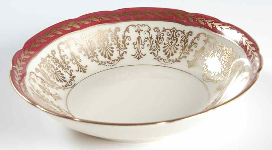 Corinthian Red Fruit/Dessert (Sauce) Bowl by Royal Ivory (Czech, Germany)-1