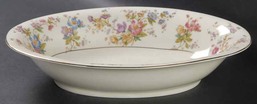 The Symphony 10" Oval Vegetable Bowl by Royal Ivory (Czech, Germany)-1