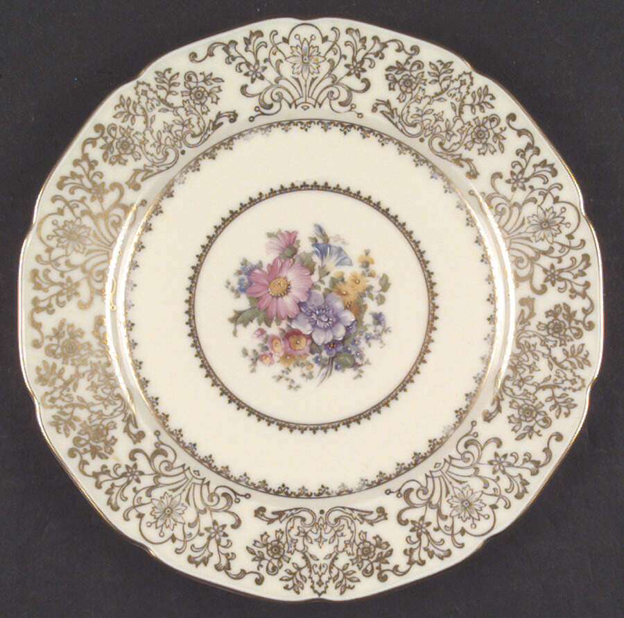 Symphony (Windsor Shape) Dinner Plate by Royal Ivory (Czech, Germany)-1
