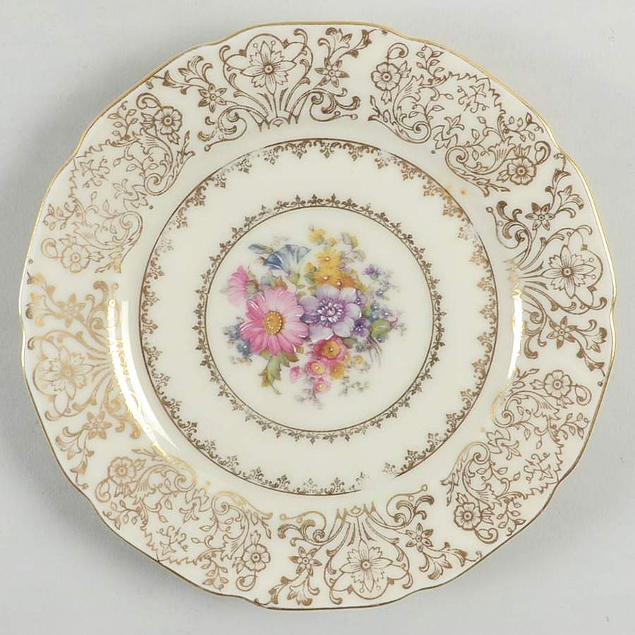 Symphony (Windsor Shape) Bread & Butter Plate by Royal Ivory (Czech, Germany)-1