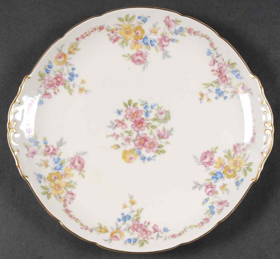 Yale Handled Cake Plate by Royal Ivory (Czech, Germany)-1