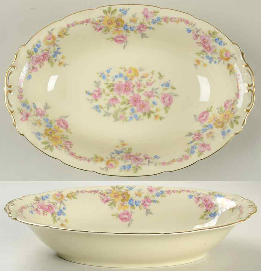 Yale 11" Oval Vegetable Bowl by Royal Ivory (Czech, Germany)-1
