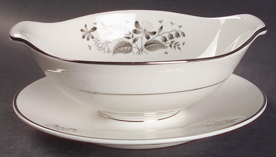 Allegro Gravy Boat with Attached Underplate by Royal Jackson-1