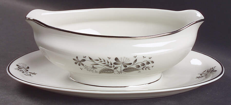 Allegro Gravy Boat with Attached Underplate by Royal Jackson-1