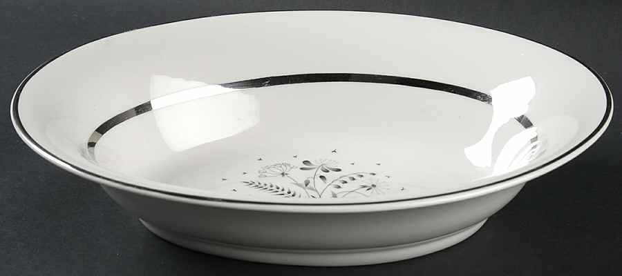 Allegro 10" Oval Vegetable Bowl by Royal Jackson-1