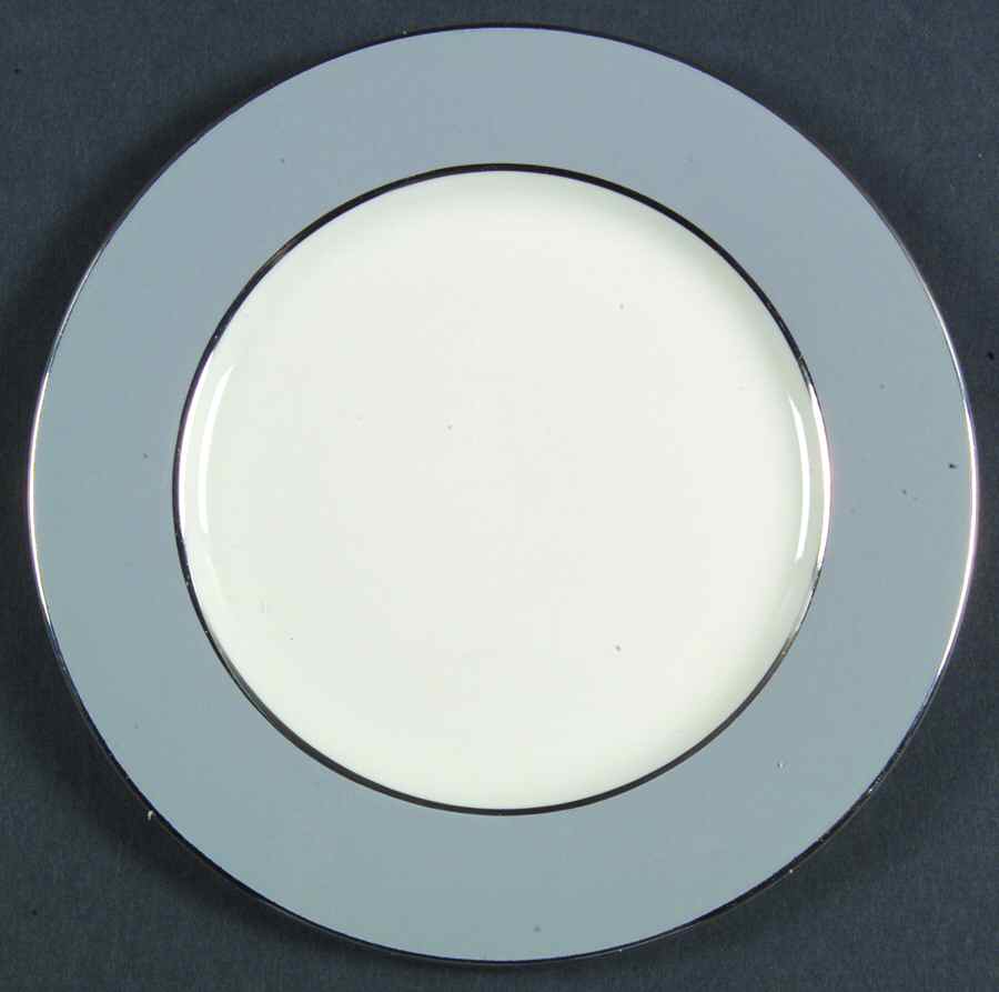 Ambassador Gray (Platinum) Bread & Butter Plate by Royal Jackson-1