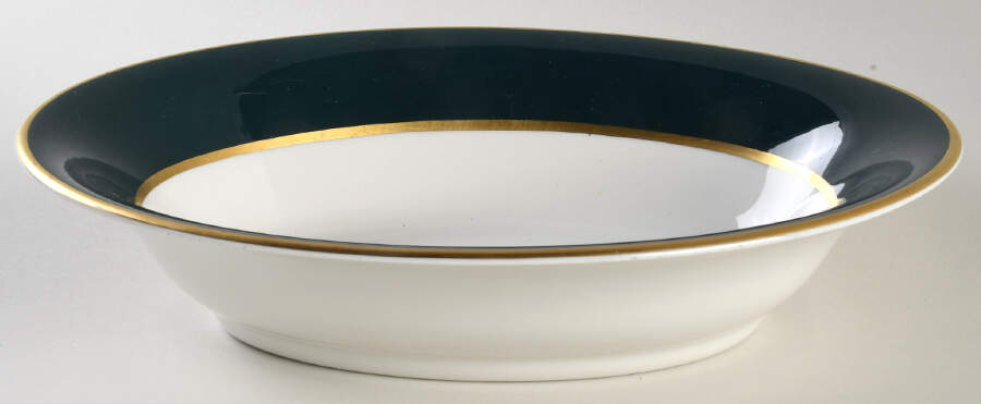 Ambassador Hunter Green 10" Oval Vegetable Bowl by Royal Jackson-1