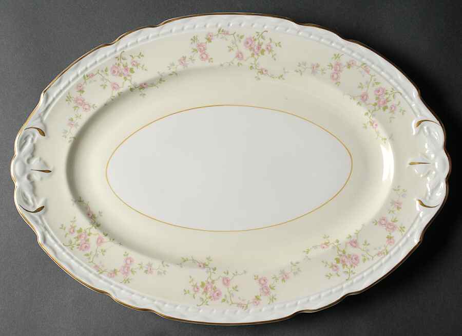 Antoinette 15" Oval Serving Platter by Royal Jackson-1