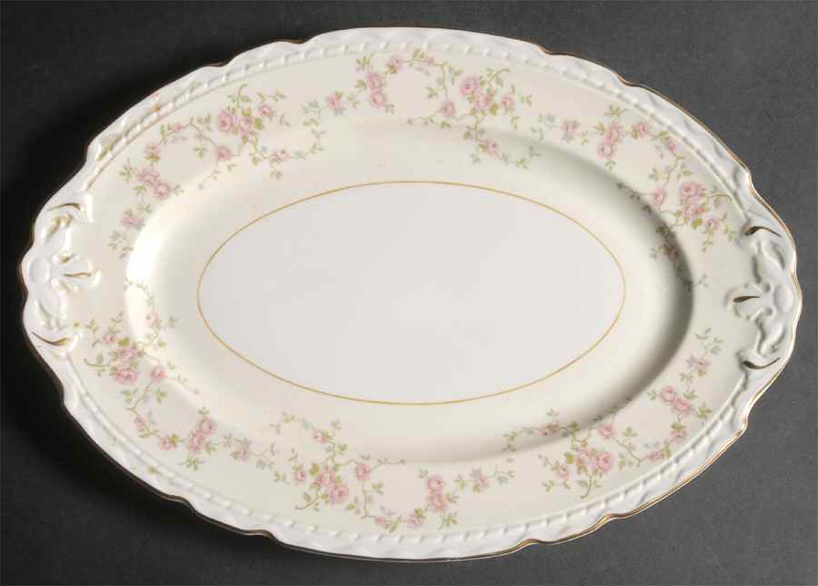 Antoinette 14" Oval Serving Platter by Royal Jackson-1