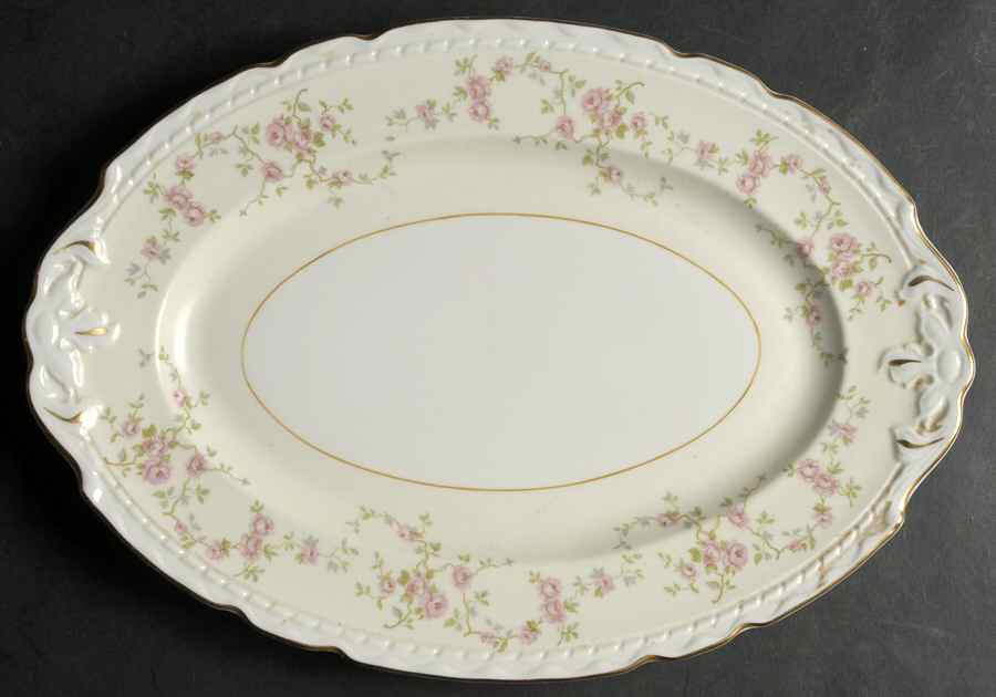 Antoinette 13" Oval Serving Platter by Royal Jackson-1